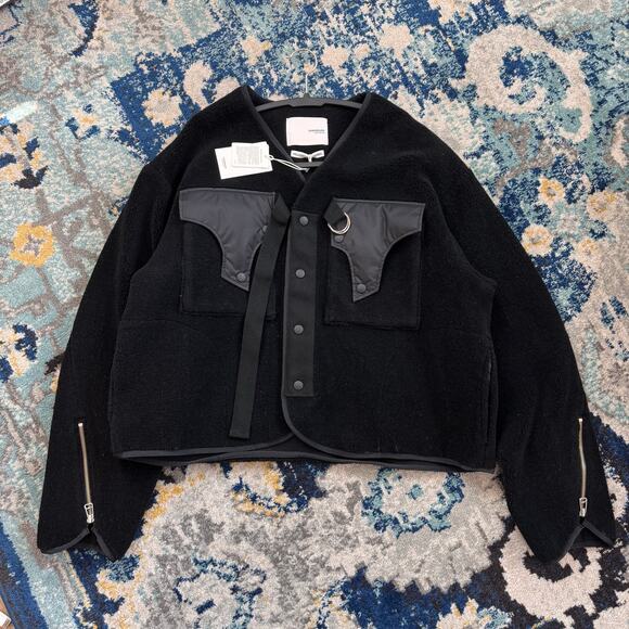 yoshiokubo GROUNDFLOOR Fleece Utility Cardigan Jacket O/S - Picture 1 of 5